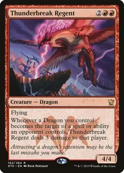 2x Thunderbreak Regent Dragons of Tarkir LP MTG - Image 1