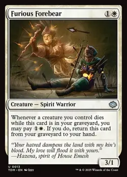 2x Furious Forebear - Foil TDM NM MTG - Image 1