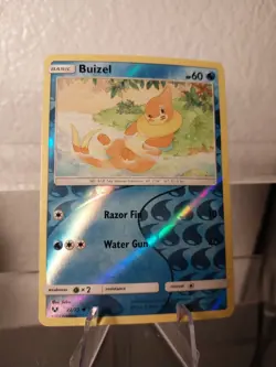 Pokemon - Shining Legends - Buizel 22/73 Reverse Holo LP/NM Card - Image 1