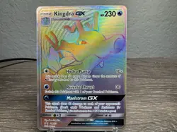 Kingdra GX SM155 MP Full Art Cool Rainbow Rare Black Star Pokemon Promo! - Image 1