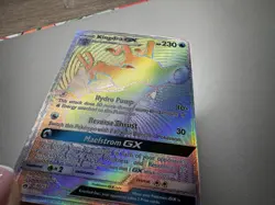 Kingdra GX SM155 MP Full Art Cool Rainbow Rare Black Star Pokemon Promo! - Image 4