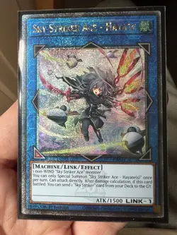 Sky Striker Ace - Hayate RA04-EN073 Alt Art Quarter Century Secret Rare Yugioh - Image 1