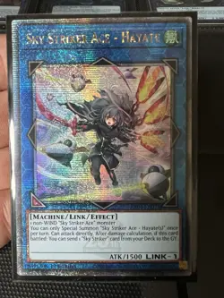 Sky Striker Ace - Hayate RA04-EN073 Alt Art Quarter Century Secret Rare Yugioh - Image 2