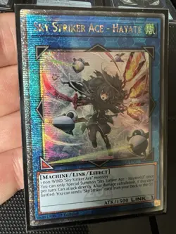 Sky Striker Ace - Hayate RA04-EN073 Alt Art Quarter Century Secret Rare Yugioh - Image 3