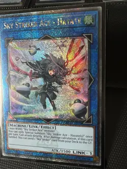Sky Striker Ace - Hayate RA04-EN073 Alt Art Quarter Century Secret Rare Yugioh - Image 4