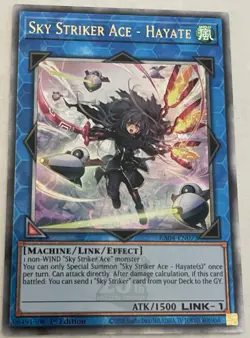 Sky Striker Ace - Hayate RA04-EN073 Alt Art Quarter Century Secret Rare Yugioh - Image 1