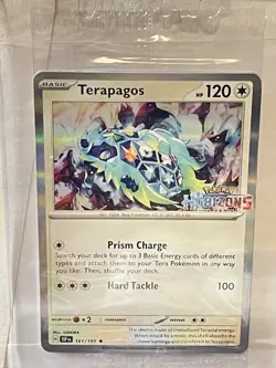 Pokemon Surging Sparks Terapagos & Sprigatito Horizons Stamped Promo - SEALED - Image 2