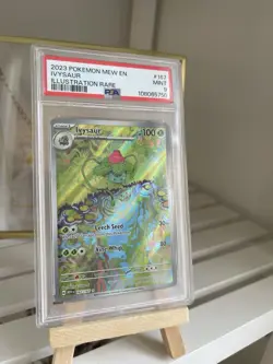 2023 POKEMON MEW EN-151 ILLUSTRATION RARE #167 IVYSAUR PSA 9 - Image 1