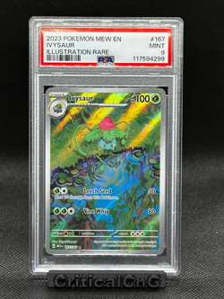 2023 POKEMON MEW EN-151 ILLUSTRATION RARE #167 IVYSAUR PSA 9 - Image 1