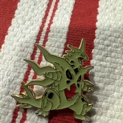 Pokemon MEGA TYRANITAR COLLECTOR'S PIN - Image 1