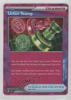 ACE SPEC - Unfair Stamp Pokemon SV06: Twilight Masquerade #165 12g7 - Image 1