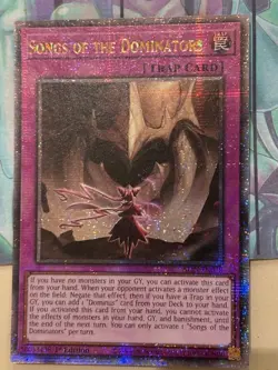 Yugioh 1x Songs of the Dominators Quarter Century ALIN-EN078 1st Ed NM-M - Image 1