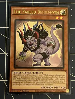 Yugioh The Fabled Behilmoth BLMM-EN012 Ultra Rare 1st Edition NM - Image 1