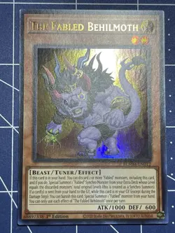 Yugioh The Fabled Behilmoth BLMM-EN012 Ultra Rare 1st Edition NM - Image 2