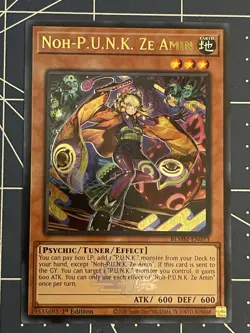 Yugioh Noh-P.U.N.K. Ze Amin BLMM-EN073 Ultra Rare 1st Ed NM/VLP - Image 1