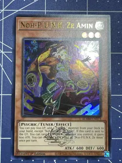 Yugioh Noh-P.U.N.K. Ze Amin BLMM-EN073 Ultra Rare 1st Ed NM/VLP - Image 2