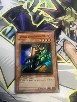 DIMENSION FORTRESS WEAPON FRENCH CRMS-EN033 FR033 SUPER RARE LIGHT PLAY YUGIOH - Image 1