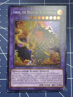 Yugioh! Zoroa, the Magistus Verethragna BLMM-EN045 Ultra Rare NM - Image 2