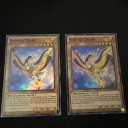 2x YuGiOh Bujingi Crane CT11-EN005 Limited Edition Super Rare NM Cards - Image 1