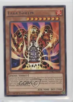 Lava Golem 1st Ed. YuGiOh Duelist Pack: Battle City Collection Tins 8ul - Image 1