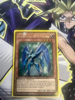 ELEMENTAL HERO PRISMA GOLD RARE GERMAN PGL2-EN072 DE072 LIGHT PLAY YUGIOH - Image 1