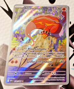 Pokemon Flamme Blanche Francais Card Holo Carte Aflamanoir 104/086 FR WHT Mint - Image 1