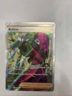Atticus Trainer Prismatic Evolutions English Pokemon Card 133/131 - Image 1