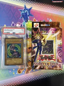 2002 Yugioh Yugi Starter Deck (English) SDY Complete W/ Dark Magician PSA 3 - Image 1