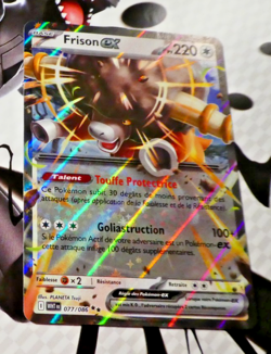 Pokemon Flamme Blanche Francais Card Holo Carte Frisson ex 077/086 FR WHT Mint - Image 1