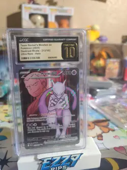 CGC Pristine 10 Team Rocket's Mewtwo ex Destined Rivals 2025 Pokemon Card #213 - Image 1