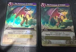 The Footsteps of Illidan *UNSCRATCHED* World Of Warcraft Loot Card Pair - Image 1