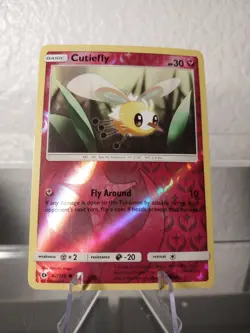 Pokemon - Sun & Moon Base - Cutiefly 92/149 Reverse Holo LP/NM Card - Image 1
