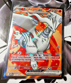 Pokemon Flamme Blanche Francais Card Holo Carte Reshiram ex 158/086 FR WHT Mint - Image 1