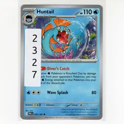 Pokemon TCG Huntail 055/182 SV: Destined Rivals Regular Uncommon Card EN-NM 2025 - Image 3