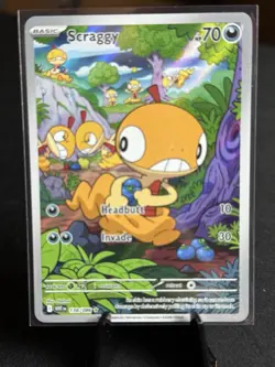 Scraggy 138/86 NM White Flare English Pokemon Card TCG - Image 1