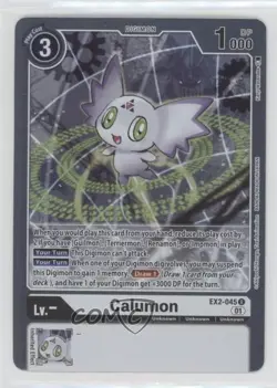 2022 Digimon Card Game - Digital Hazard (EX2) Rare Calumon #EX2-045 02l5 - Image 1