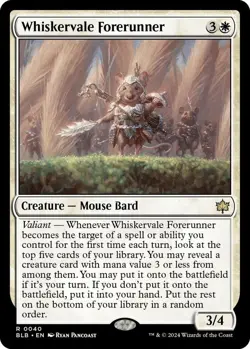 Whiskervale Forerunner 0040 MTG Bloomburrow Rare NP - Image 1