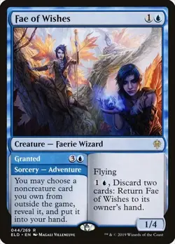 2x Fae of Wishes // Granted Throne of Eldraine NM MTG - Image 1