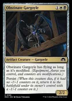 2x Obstinate Gargoyle - Foil MH3 NM MTG - Image 1