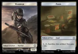 2x Warrior // Food - Token PIP NM MTG - Image 1