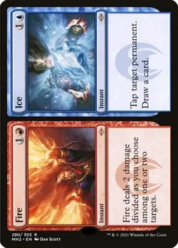 2x Fire // Ice - Foil Etched Modern Horizons 2 LP MTG - Image 1