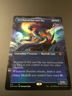 MTG Modern Horizons 2 #310 Svyelun of Sea and Sky Borderless Foil NM - Image 1