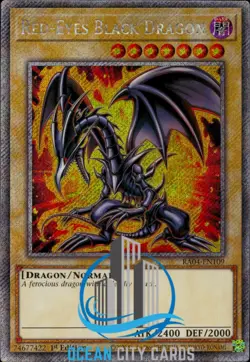 Yugioh RA04-EN109 Red-Eyes Black Dragon Platinum Secret Rare - Image 1