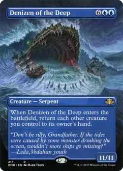 2x Denizen of the Deep - Extended Art Dominaria Remastered NM MTG - Image 1