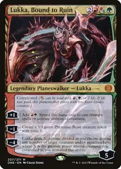 2x Lukka, Bound to Ruin ONE LP MTG - Image 1