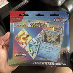 Pokemon TCG Scarlet Violet Prismatic Evolutions Tech Sticker Collection Glaceon - Image 1