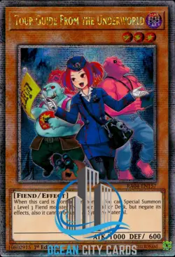 Yugioh Tour Guide From The Underworld RA04-EN157 Quarter Century Rare 1st Ed - Image 1