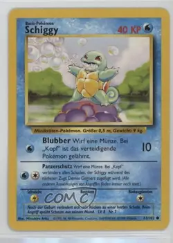 Squirtle German Pokemon Base Set #63 1999 15fy - Image 1