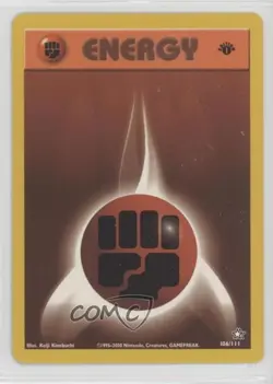 Fighting Energy 1st Ed. Pokemon Neo Genesis #106 2000 15fy - Image 1