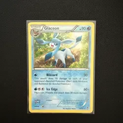 Pokemon TCG XY - Furious Fists #19/111 Glaceon LP+ - Image 1